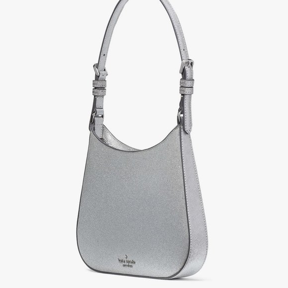 Kate Spade Glitter Glimmer Shoulder Bag Lunar Light Holiday Glitter Purse KE461 - Picture 4 of 7